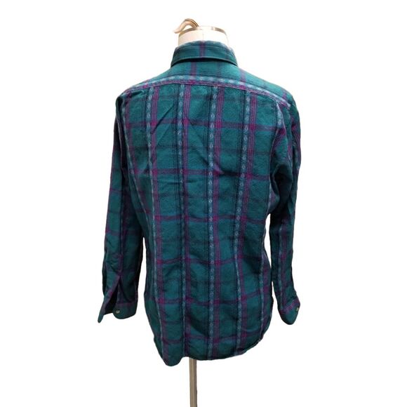 Vintage Pendleton wool Plaid flannel - Picture 2 of 3